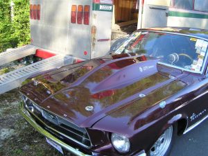 Ford mustang 67-68 Motorhuv För racelås SCOOP INGÅR EJ!