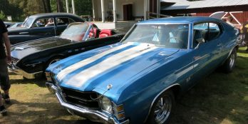 Chevelle 70-72 SS Motorhuv Med Original Cowl Scoop För RacelåsGår Att Få Med Original Insida För Gångjärnsmontering