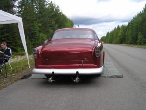 Volvo Amazon Bagagelucka för racelås